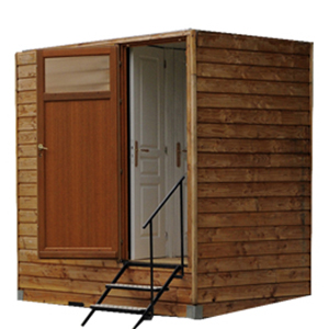 La gamme Prestige de GLF propose ce bungalow en bois de toilettes disponibles en location pour vos évènements La gamme Prestige de GLF propose ce bungalow en bois de toilettes disponibles en location pour vos évènements